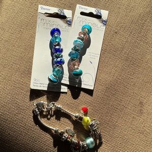 Charms and Bracelet.